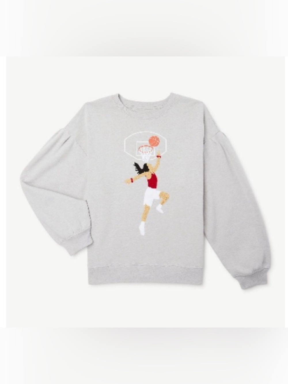 Free Assembly Female Basketball Sweatshirt - Picture 3 of 6